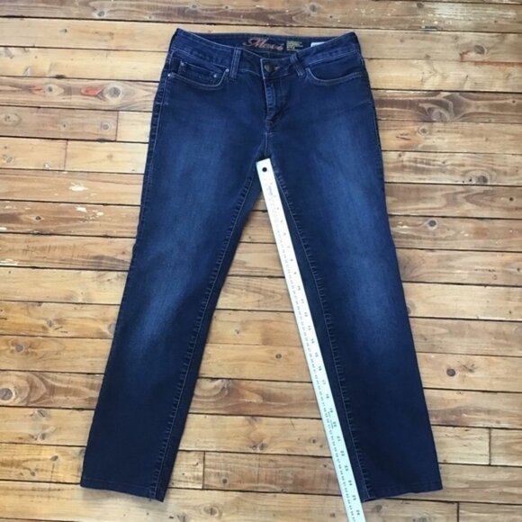 Jeans Mavi kerry mid rise straight leg size 28 stretch soft denim dark blue - Picture 10 of 11